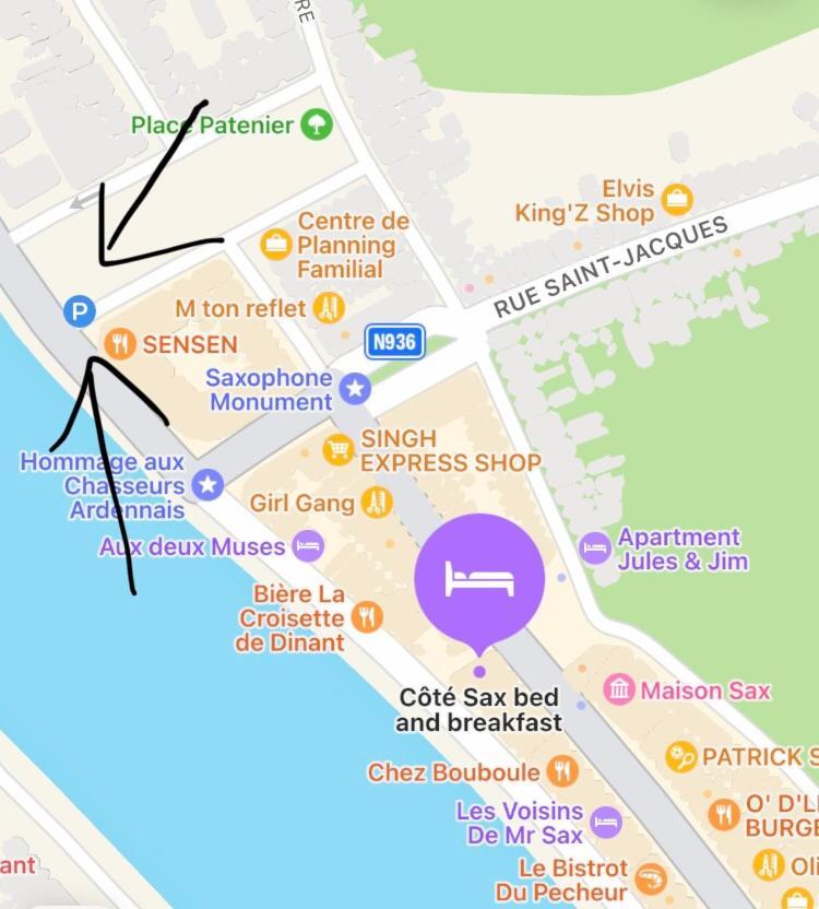 Cote Sax Bed And Breakfast Динан Экстерьер фото